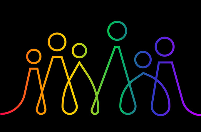 Diversified people concept