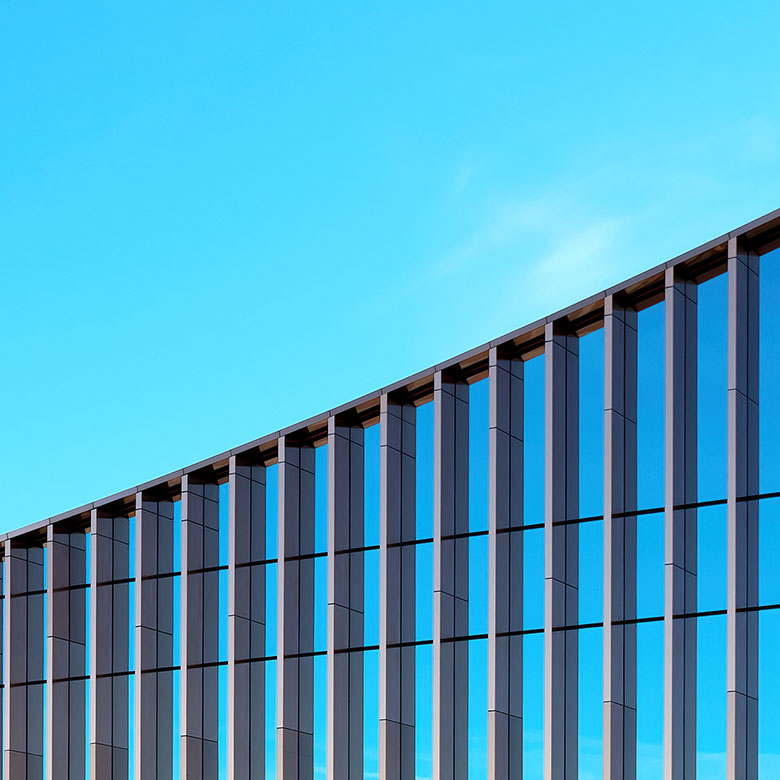 Mirrored wall