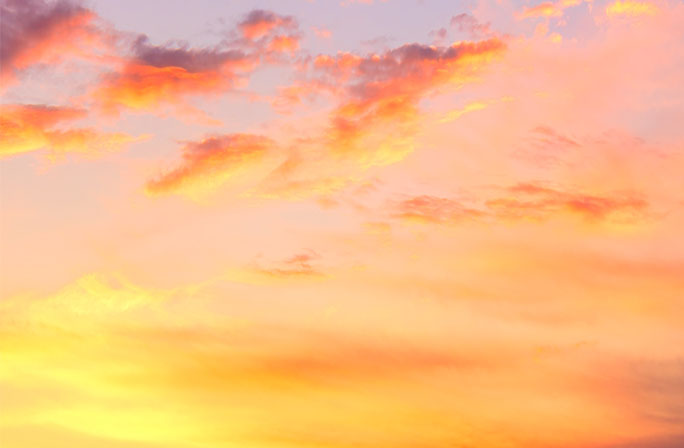 Cloudy sky at twilight