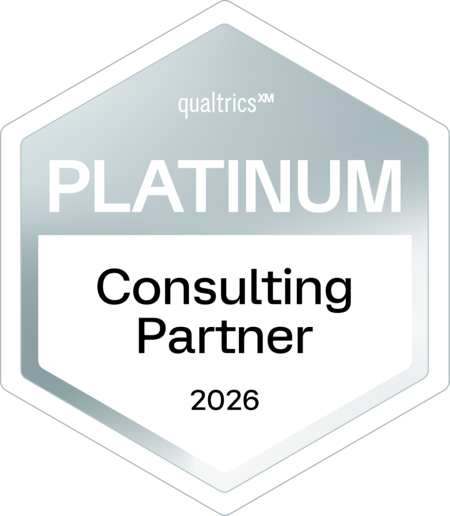 Qualtrics platinum partner badge