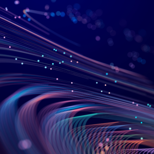 colourful lines and dots representing ai
